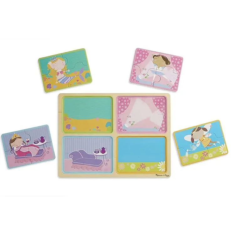 Пазлы Melissa & Doug Маленькие принцессы деревянные в футляре (MD31365) - фото 3