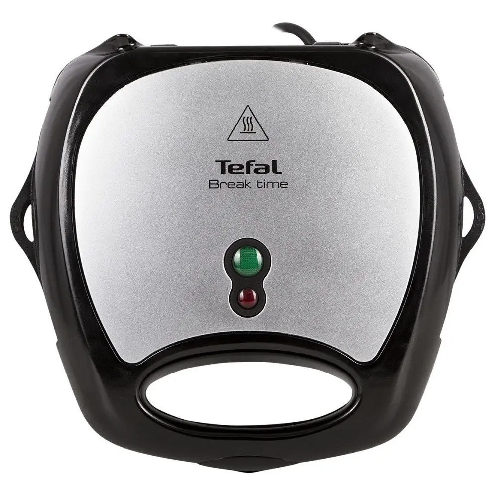 Мультимейкер Tefal BreakTime 700 Вт тефлон 3 пластины корпус пластик черно-серебристый (SW614831) - фото 2