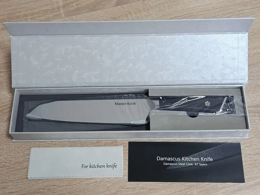 Ніж сантоку 20 см Damascus DK-LKB 5004 VG-10 дамаська сталь 67 шарів - фото 5