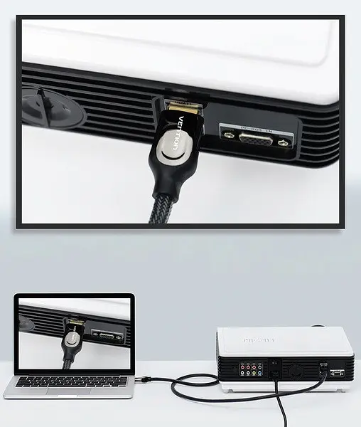 Кабель Vention HDMI - HDMI V 2.0 (M/M), 1 м, Чорний (VAA-B05-B100) - фото 2