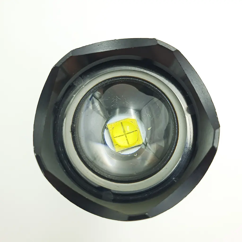 Ліхтар акумуляторний ручний металевий ліхтарик із зумом 26650 battery BL X71 P50 чорний - фото 2