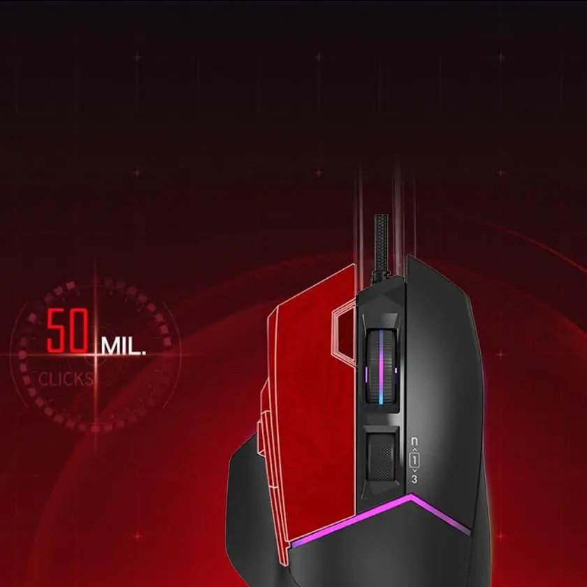 Мышь Bloody W95 Ultra Black (W95 Ultra (Stone Black)) - фото 5