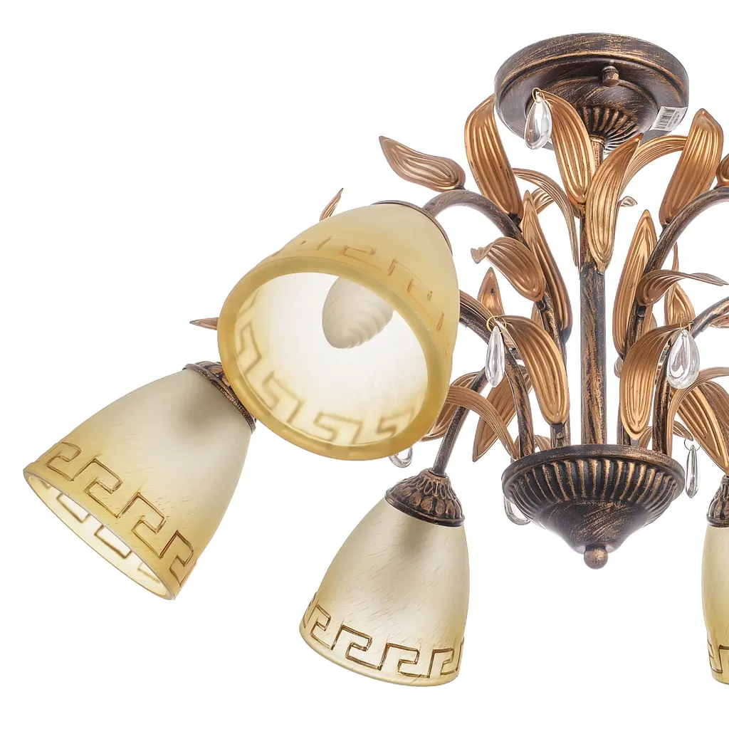 Люстра потолочная Brille флористика E14 60W BR (LK-150S/6) - фото 3