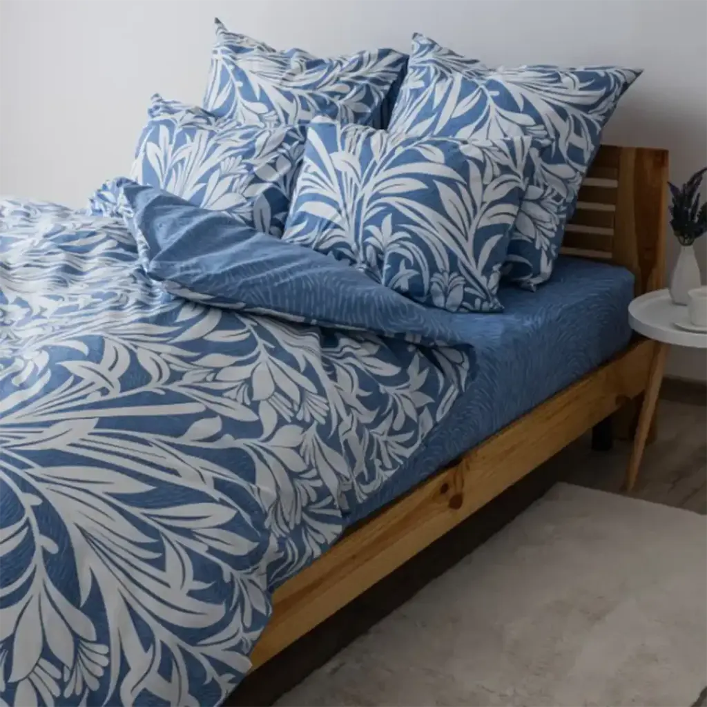Постільна білизна ТЕП Soft Dreams Light Blue Fantasy 70x70 двоспальна синя - фото 5