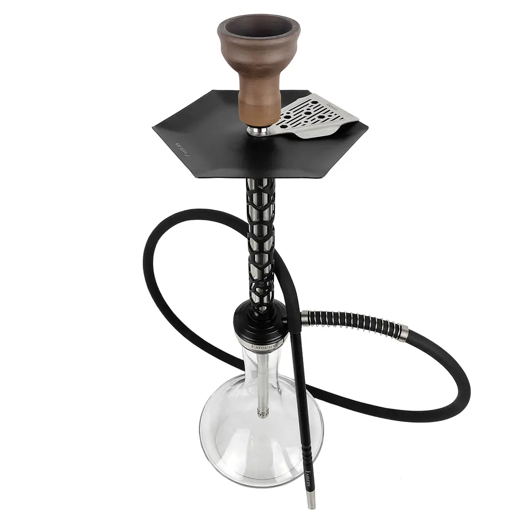 Кальян Embery MONO-H 4.0 Silver-Black Craft Clear - фото 3