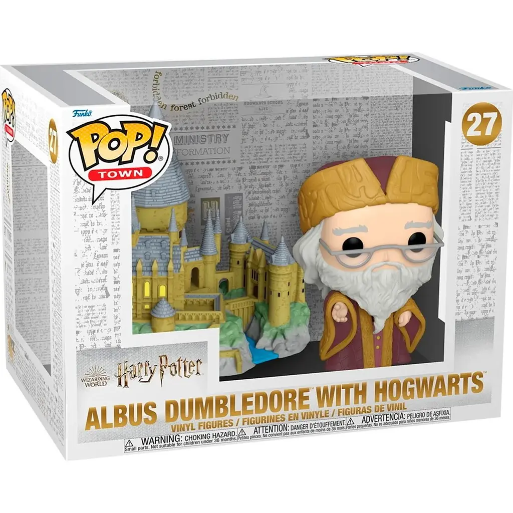 Фігурка Funko Pop! Town Wizarding World Harry Potter: Дамблдор із Гоґвордсом 9.6см (57369) [132462] - фото 2