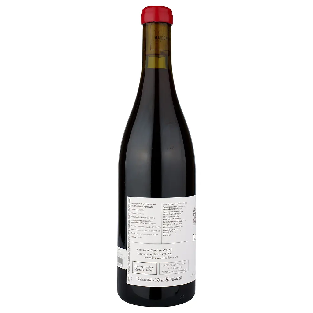 Вино Domaine de Bellene Bourgogne Pinot Noir Maison Dieu 2019, червоне, сухе, 0,75 л (Q4260) - фото 2