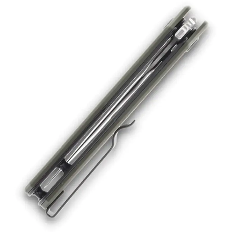 Ніж Hightron Mini Ventura, D2, G10, зелений, сталевий stonewash клинок (HK05GRNS) - фото 9