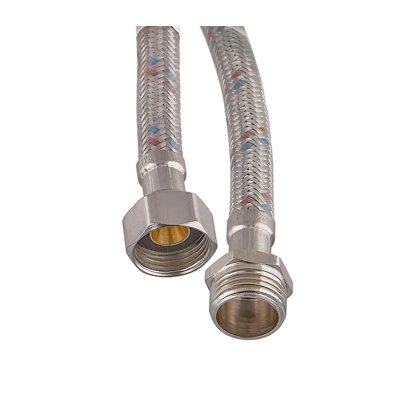 Шланг для води Zerix гайка 1/2'' - Штуцер 1/2'' (80 см) (силик. оболонка) ZX3021 - фото 2
