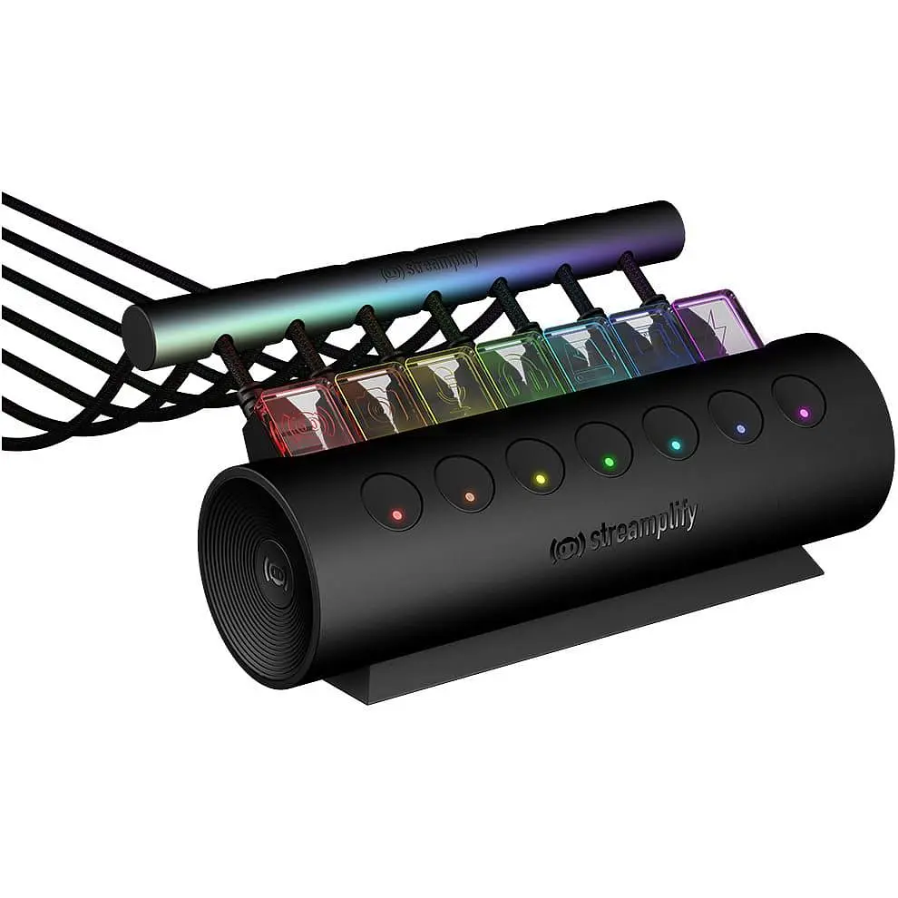 USB-Хаб Streamplify HUB CTRL 7-RGB-EU-F, чорний - фото 4
