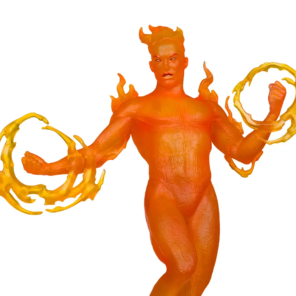 Фігурка Marvel Human Torch - Collectible with Scene 10 (Фантастична четвірка) 30.5 см - фото 3