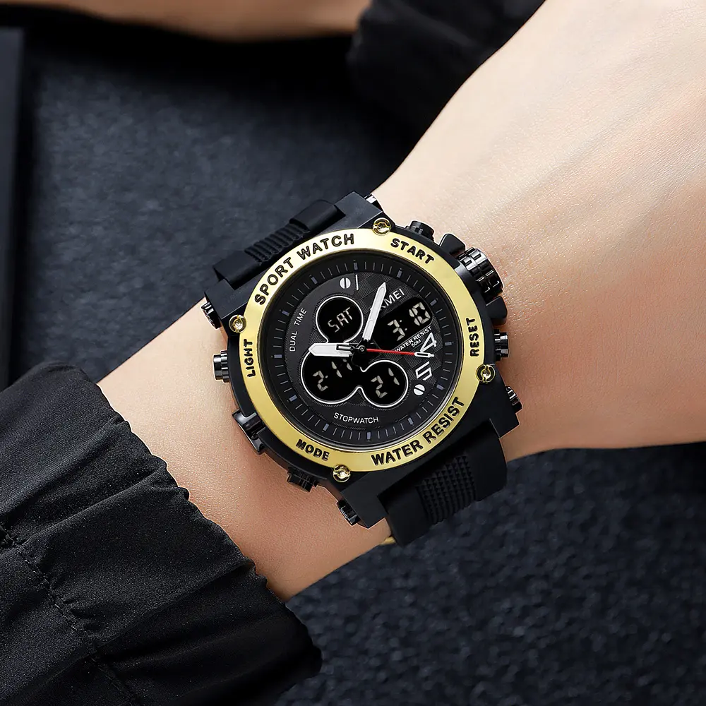 Наручний годинник чоловічий 2065BKGD Black-Gold Skmei acs0030339 - фото 4