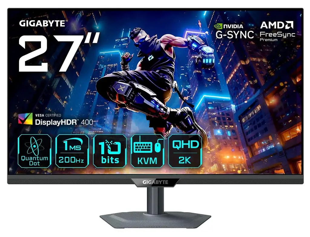 Монітор 27" GIGABYTE M27Q2 QD (M27Q2 QD Gaming Monitor) 2560x1440 (QHD, 2K) IPS 200/210 Hz U1