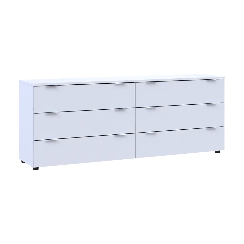 Комод Doros Рон 9 Білий 6 Шухлядок 160х38х62 (41516175) - фото 4