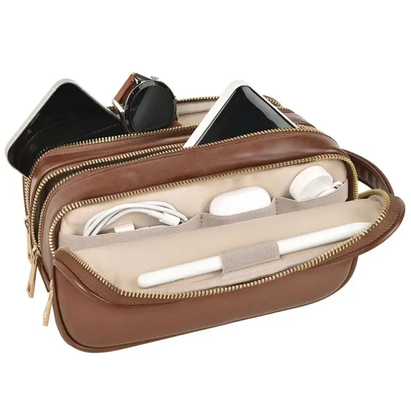 Сумка WIWU Salem Pouch LUX Brown - фото 2