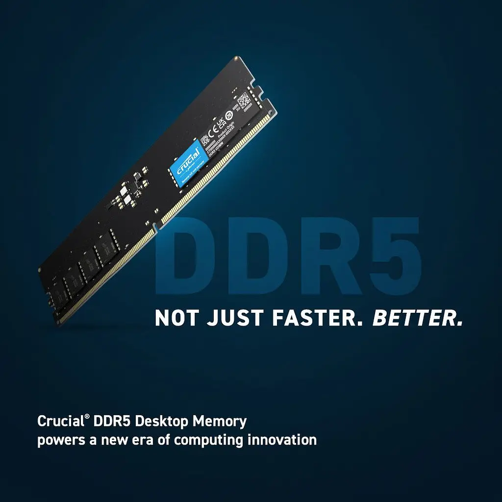 Модуль пам'яті DDR5 Crucial 16GB 5600MHz (CT16G56C46U5) [166326] - фото 2