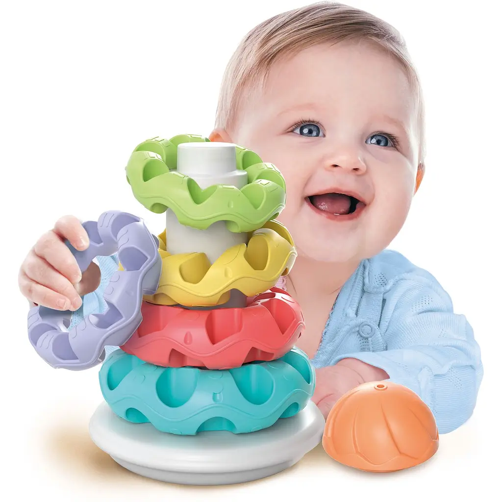 Игрушка-пирамидка Baby Clementoni Stacking Rings (17103) - фото 5