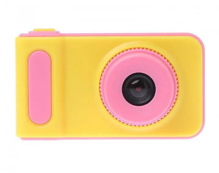 Дитячий цифровий фотоапарат Smart Kids Camera V7 жовто-рожевий - фото 8