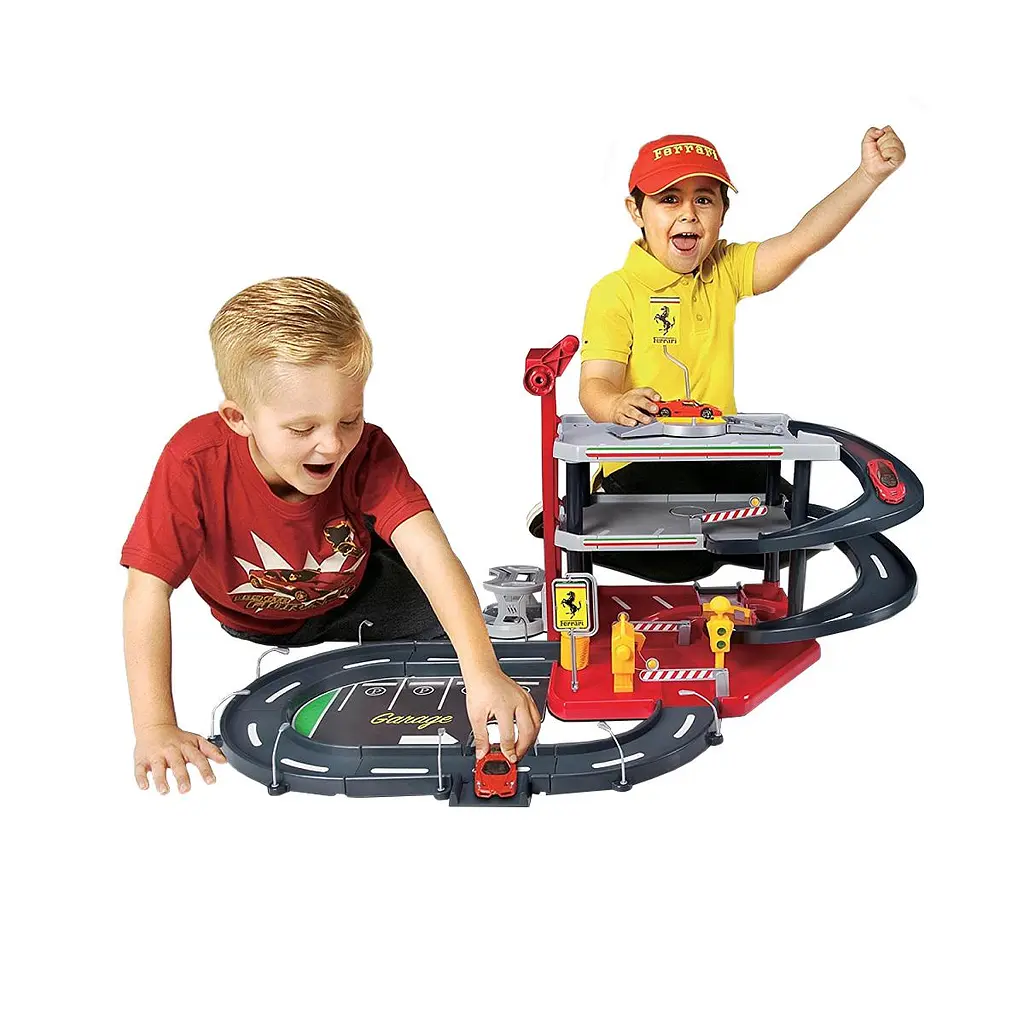 Ігровий набір - ГАРАЖ FERRARI (3 рівні, 2 машинки 1:43) Bburago 18-31204 - фото 6