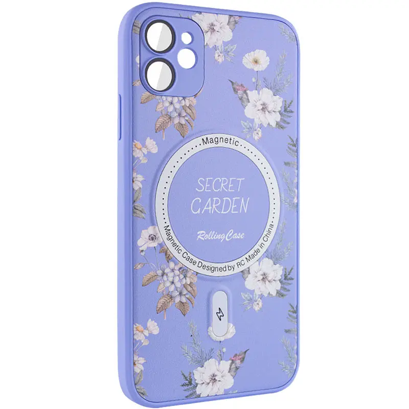 Чехол Epik TPU+PC Secret Garden with MagSafe для Apple iPhone 12 6.1 Lilac - фото 2
