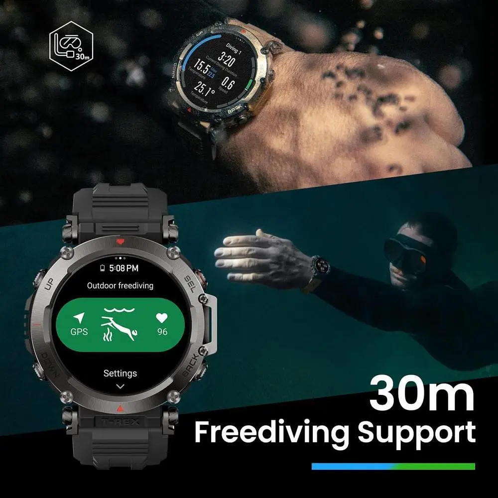 Смарт-часы Amazfit T-Rex Ultra Abyss Black - фото 3