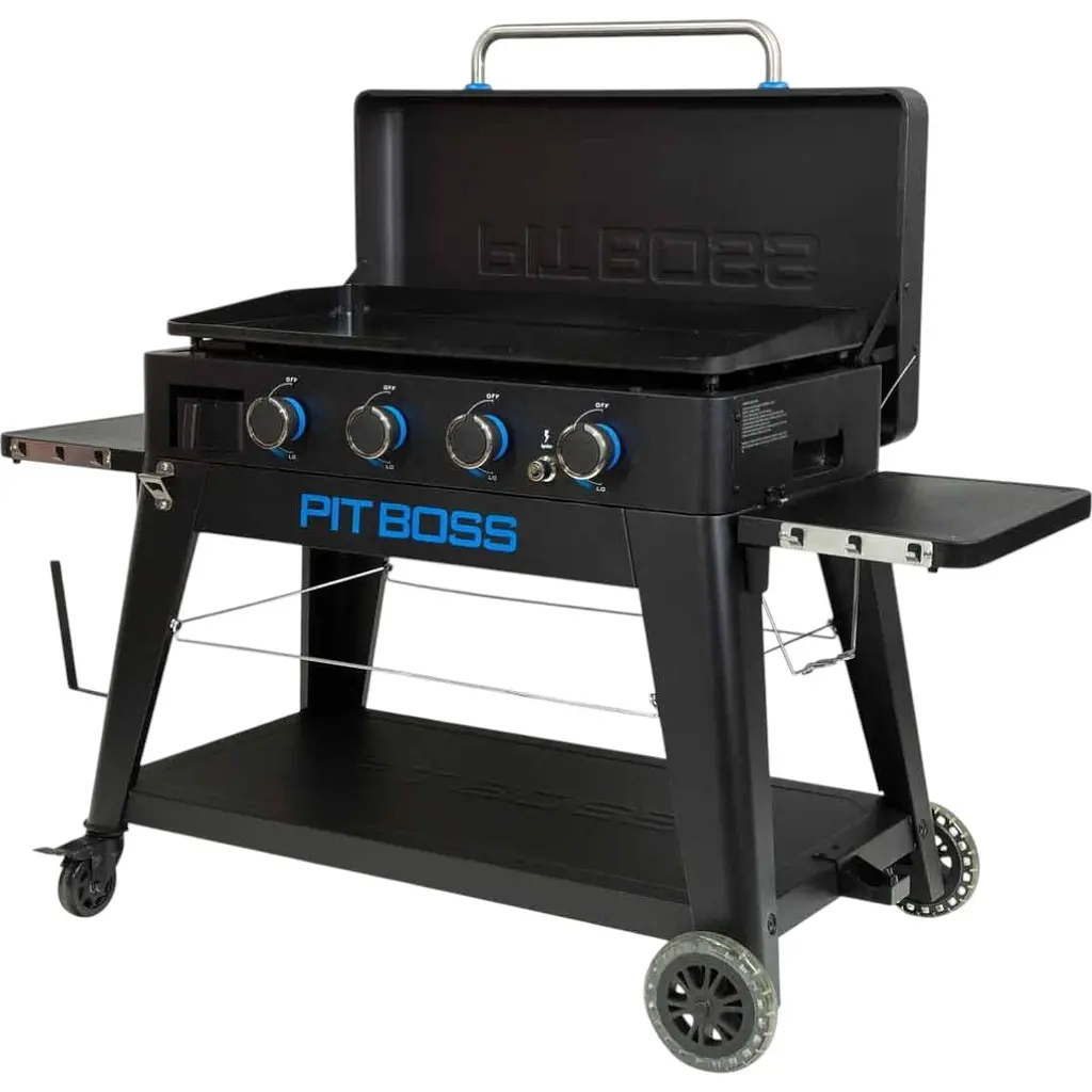 Портативный газовый гриль-планча Pit Boss Ultimate на 4 горелки, съемный, со столом (10813) - фото 2