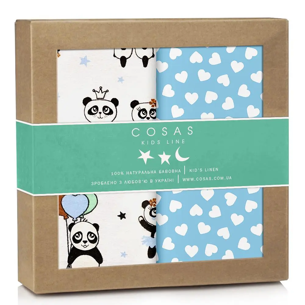 Багаторазові пелюшки дитячі PANDA STAR 2шт COSAS (4822052035726)