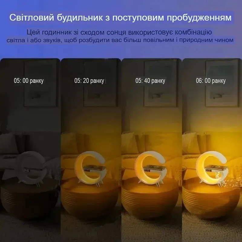 Настільна лампа XPRO з колоною RGB-підсвічуванням Bluetooth L39 (44588-_276) - фото 12