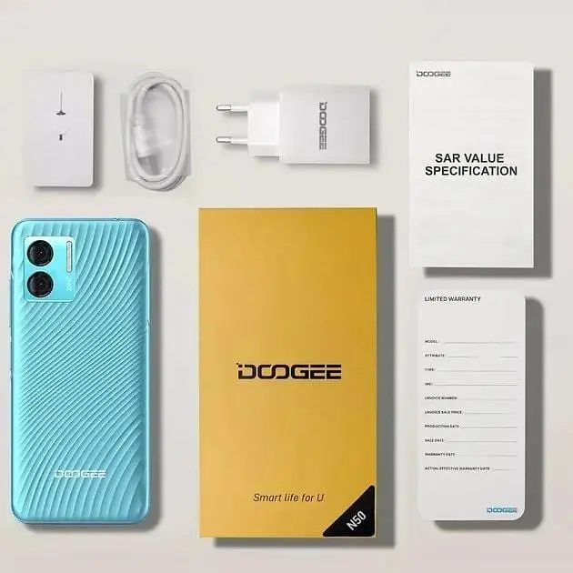 Смартфон Doogee N50S 4/128Gb Electric Blue 6.52" 4200 мАг  - фото 2