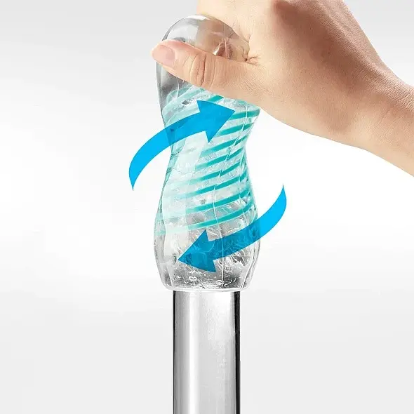 Мастурбатор Tenga Spinner Tetra блакитний - фото 3