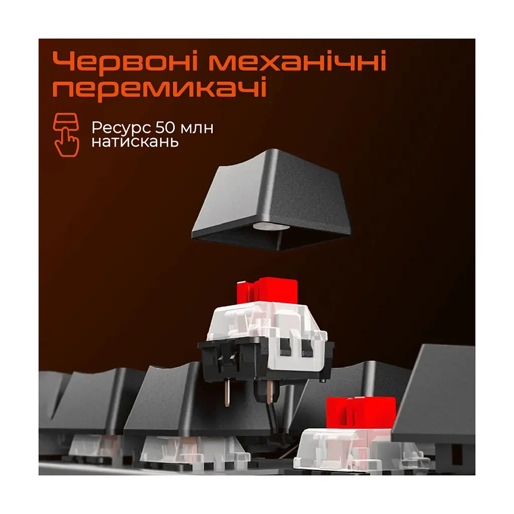 Клавіатура Meetion MK009 Pro Red Switch USB Type-C Black (MT-MK009Pro-W-RUA) - фото 2