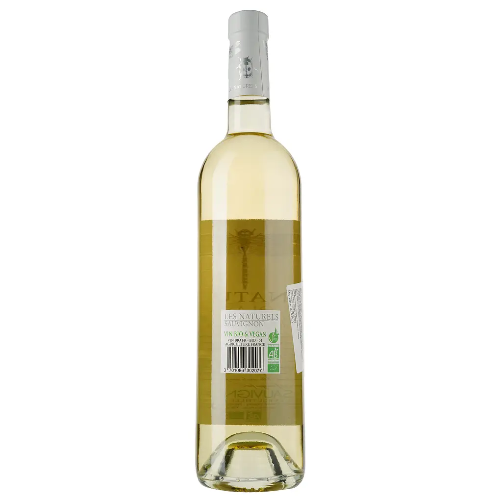 Вино Les Naturels De Nicolas Vellas Sauvignon Bio IGP Pays D'Oc, біле, сухе, 0.75 л - фото 2