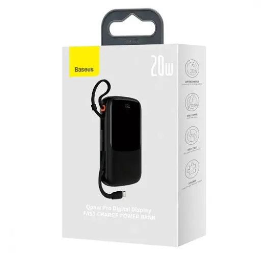 Портативный аккумулятор Baseus Qpow Pro 20000 mAh 20 W iP PPQD040001 черный - фото 4