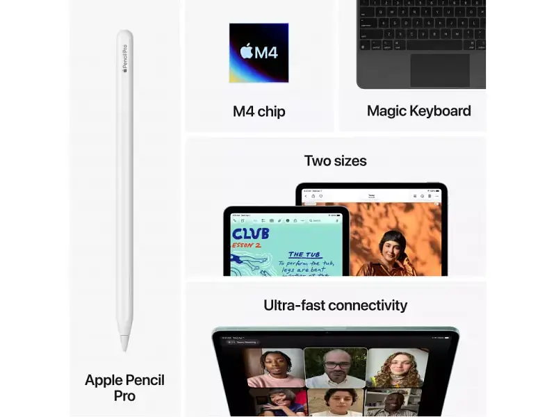 Планшет Apple iPad Air 13 2026 Wi-Fi + Cellular 256GB Starlight (MH9K4) - фото 4