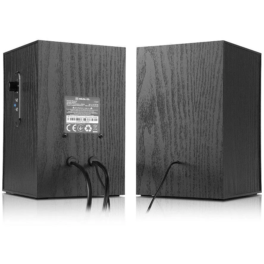 Комп'ютерні колонки 2.0 REAL-EL S235 18W Black - фото 4