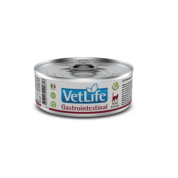 Вологий корм Farmina Vet Life Gastrointestinal для котів, при захворюванні ШКТ, 85 г