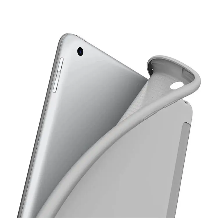 Чехол-книжка BeCover Tri Fold Soft TPU Silicone для Apple iPad 9.7 2017/2018 A1822/A1823/A1893/A1954 Gray (706879) - фото 3