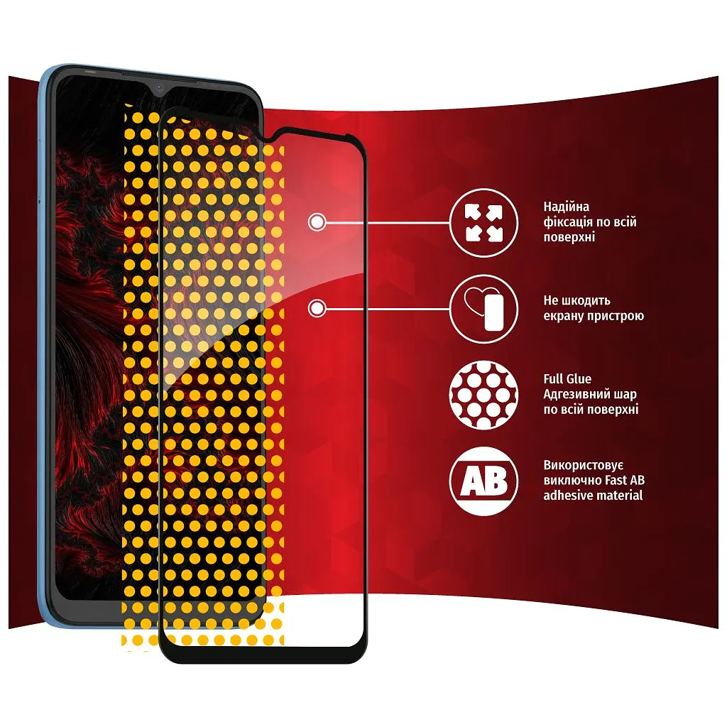 Скло захисне Intaleo Full Glue Tecno Pop 5 LTE (1283126535376) - фото 6