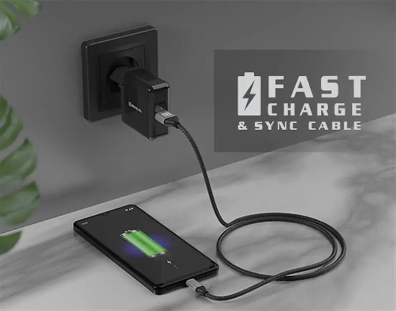 Кабель REAL-EL Premium Leather USB - USB Type-C (M/M), 1 м, Black (EL123500049) - фото 4