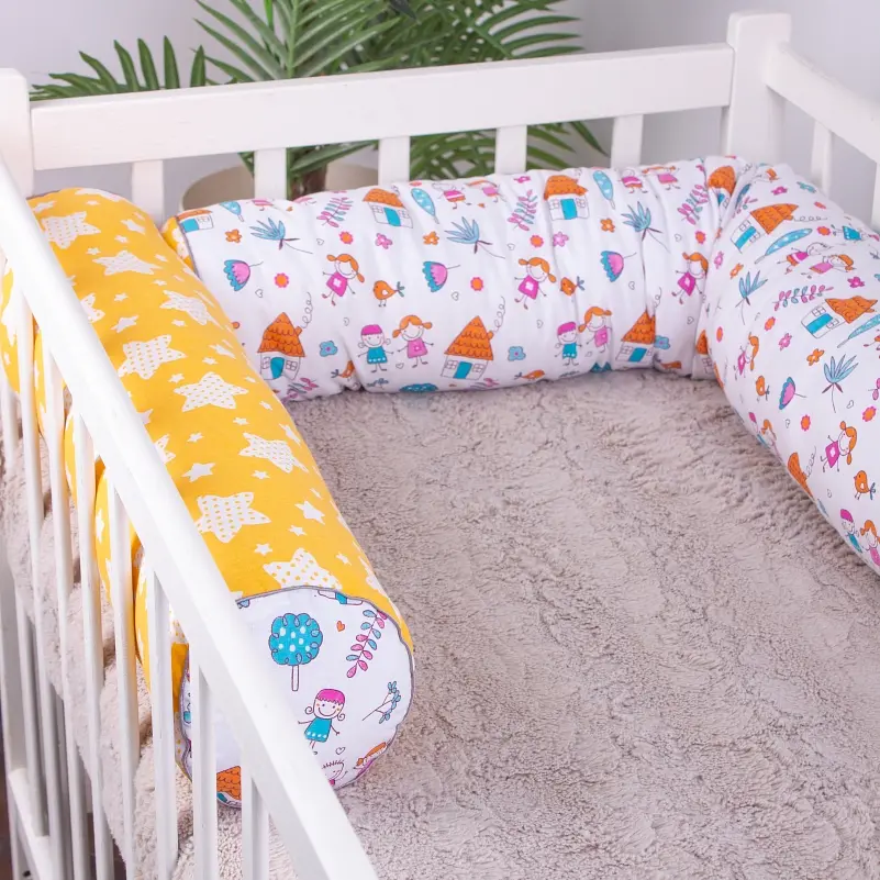 Валики-бортики MirSon Kids Time 18-0002 Sweet Home захисні білі 2 шт. - фото 2