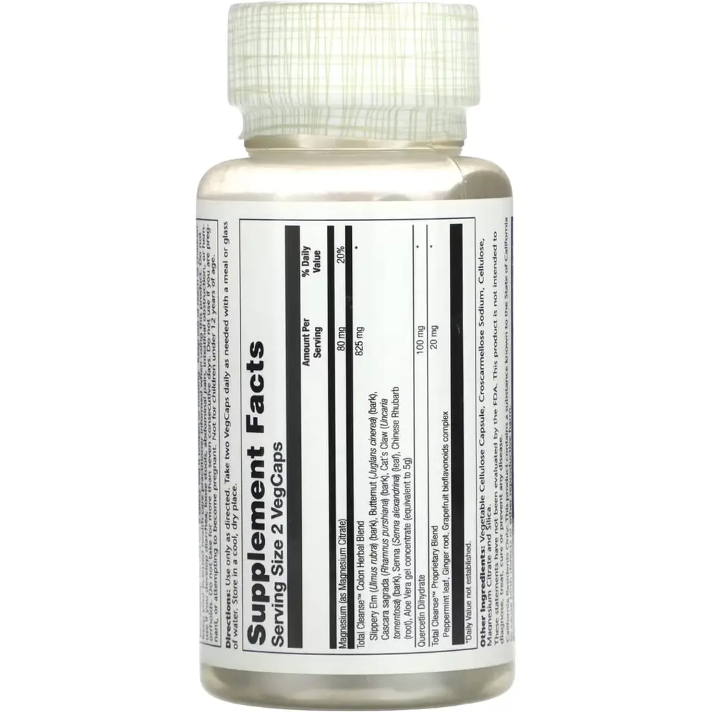 Комплекс для очищення кишківника Solaray Total Cleanse Colon 60 капсул (2023-10-2400) - фото 2