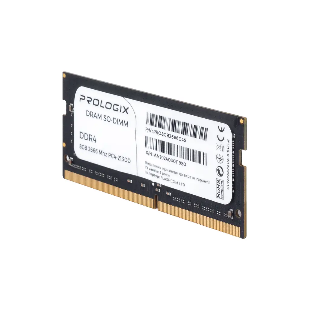 Модуль памяти SO-DIMM 8 ГБ/2666 DDR4 Prologix (PRO8GB2666D4S) - фото 3