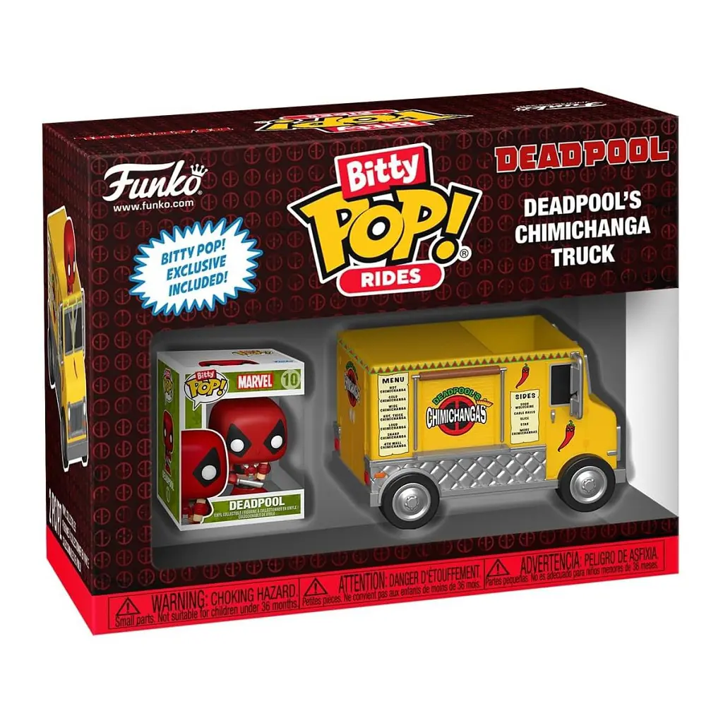 Фигурка Funko Pop набор Bitty Pop! Ride - серии Марвел - Дэдпул и грузовик Чимичанги (83625) - фото 8