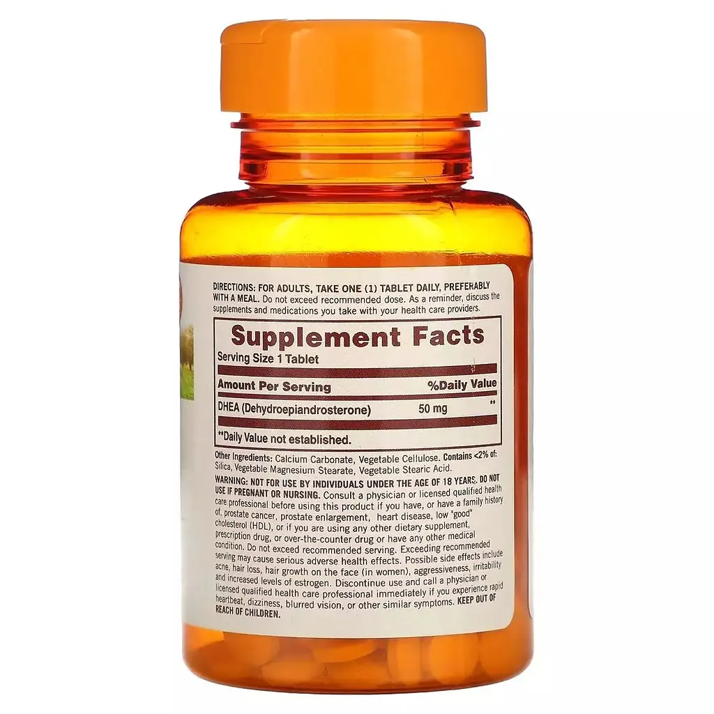 Натуральная добавка Дегидроэпиандростерон DHEA 50 мг 60 таблеток - фото 2