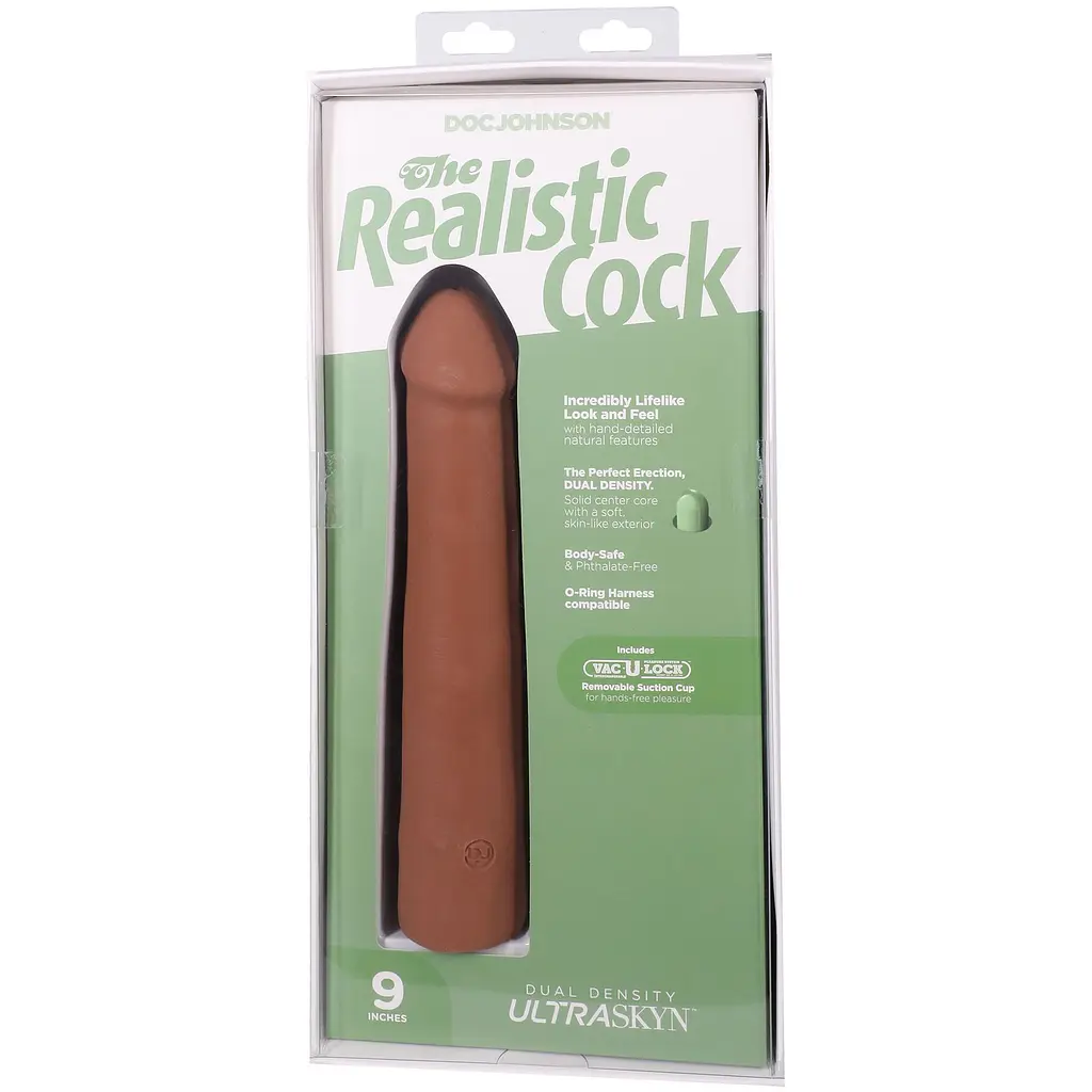 Фалоімітатор Doc Johnson The Realistic Cock ULTRASKYN 9 Inch, 22.9 см - фото 10