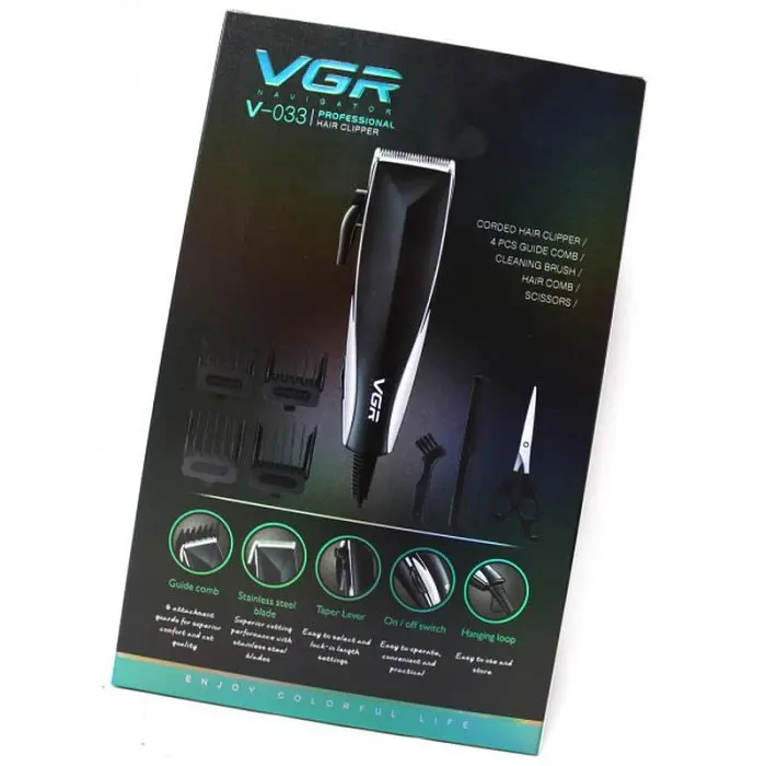 Професійна машинка для стрижки волосся від мережі VGR V-033 - фото 6
