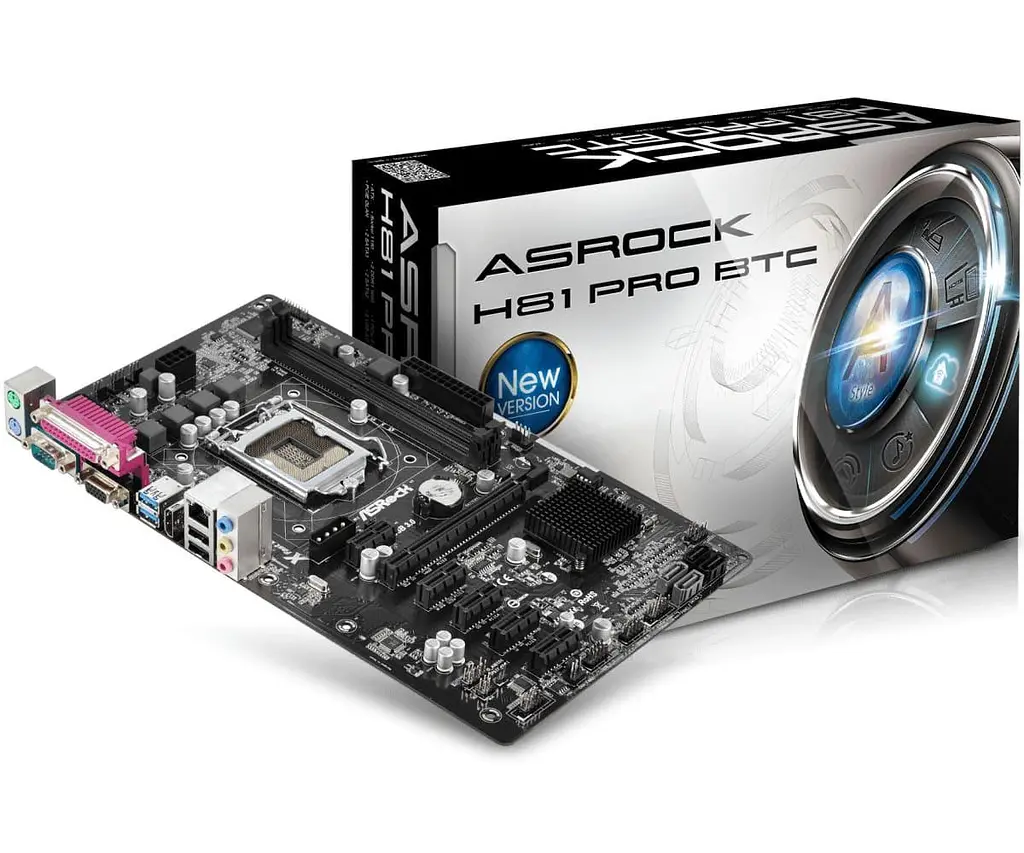 Материнська плата AsRock H81 Pro BTC (H81 Pro BTC) (Socket 1150, Intel H81, ATX) Б/в - фото 5