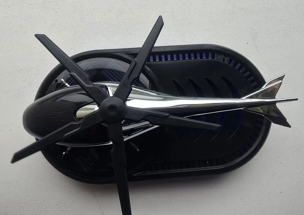 Ароматизатор автомобільний Вертоліт на сонячній батареї (Сірий) - фото 10