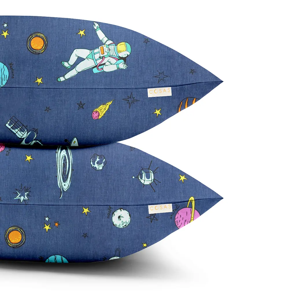 Набір наволочок Cosas Spaceman 50х70 см синій (SetPillow_AstronautBlue_50х70) - фото 2