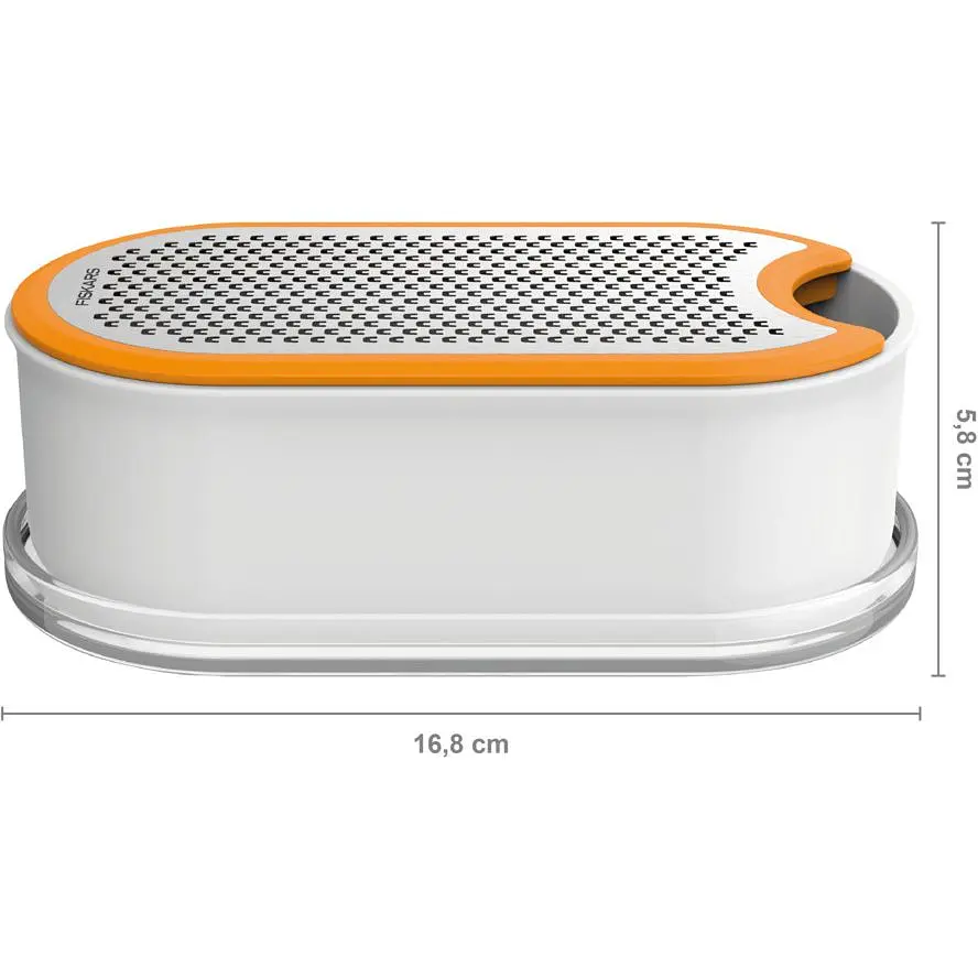 Терка Fiskars Functional Form з контейнером біла (1019530) - фото 2